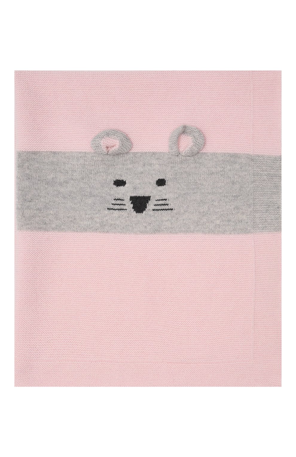 Детского шерстяное одеяло BABY T розового цвета, арт. 21AI152C0 | Фото 4 (Материал: Текстиль, Шерсть)