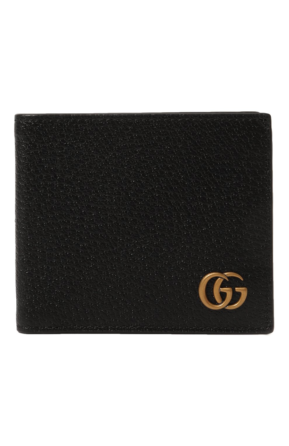 Мужской кожаное портмоне GUCCI черного цвета, арт. 428726 DJ20T | Фото 1 (Материал: Натуральная кожа)