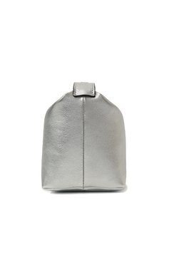 Женская сумка moonbag small EERA серебряного цвета, арт. MBLASV | Фото 4 (Сумки-технические: Сумки top-handle; Материал: Натуральная кожа; Размер: small)
