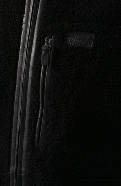 Мужская двусторонняя дубленка BRIONI черного цвета, арт. PBB80L/P8709 | Фото 5 (Рукава: Длинные; Материал внешний: Натуральный мех; Материал сплава: Проставлено; Мужское Кросс-КТ: Верхняя одежда, Кожа и замша; Ювелирные украшения: Назначено; Драгоценные камни: Проставлено; Длина (верхняя одежда): Короткие; Стили: Кэжуэл; Статус проверки: Проверена категория)