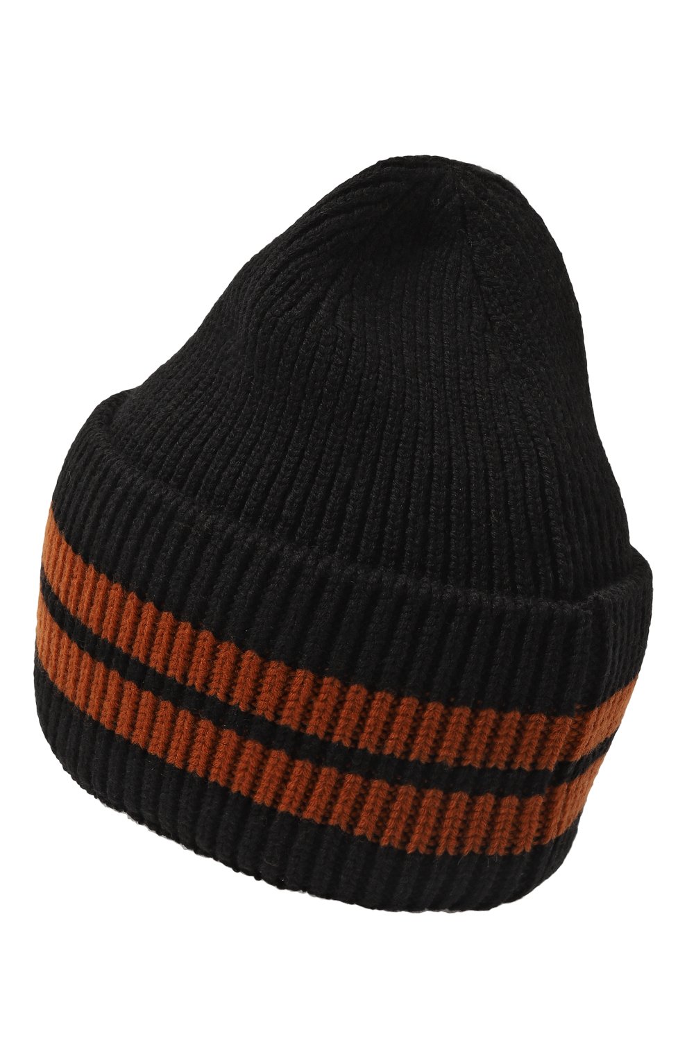 Мужская шерстяная шапка ERMENEGILDO ZEGNA черного цвета, арт. Z4I42H/B42 | Фото 2 (Материал: Текстиль, Шерсть; Материал сплава: Проставлено; Но с: Не проставлено)