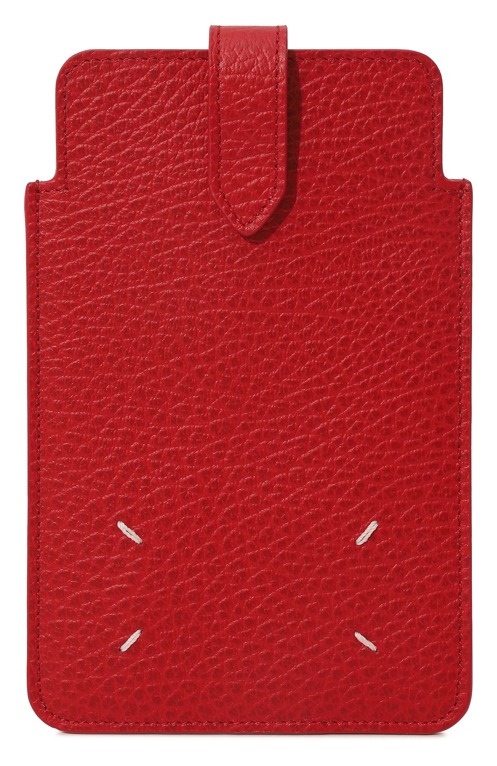 Кожаный чехол для iphone MAISON MARGIELA красного цвета, арт. SA1VZ0008/P4455 | Фото 1 (Женское Кросс-КТ: Кожа iPhone)