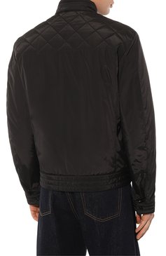 Мужская утепленная куртка BOSS черного цвета, арт. 50493674 | Фото 4 (Кросс-КТ: Куртка; Рукава: Длинные; Материал внешний: Синтетический материал; Мужское Кросс-КТ: утепленные куртки; Материал сплава: Проставлено; Материал подклада: Синтетический материал; Драгоценные камни: Проставлено; Длина (верхняя одежда): Короткие; Стили: Кэжуэл)
