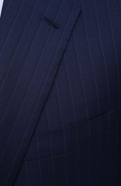 Мужской костюм из шерсти и шелка BRIONI синего цвета, арт. RAH00W/P0A1A/PARLAMENT0 | Фото 6 (Материал внешний: Шерсть; Рукава: Длинные; Костюмы М: Однобортный; Региональные ограничения белый список (Axapta Mercury): RU; Стили: Классический; Материал подклада: Купро)