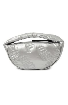 Женская сумка cush BY FAR серебряного цвета, арт. 23PFBCUSSSVSEFSMA | Фото 6 (Сумки-технические: Сумки top-handle; Материал сплава: Проставлено; Материал: Текстиль; Драгоценные камни: Проставлено; Размер: small)