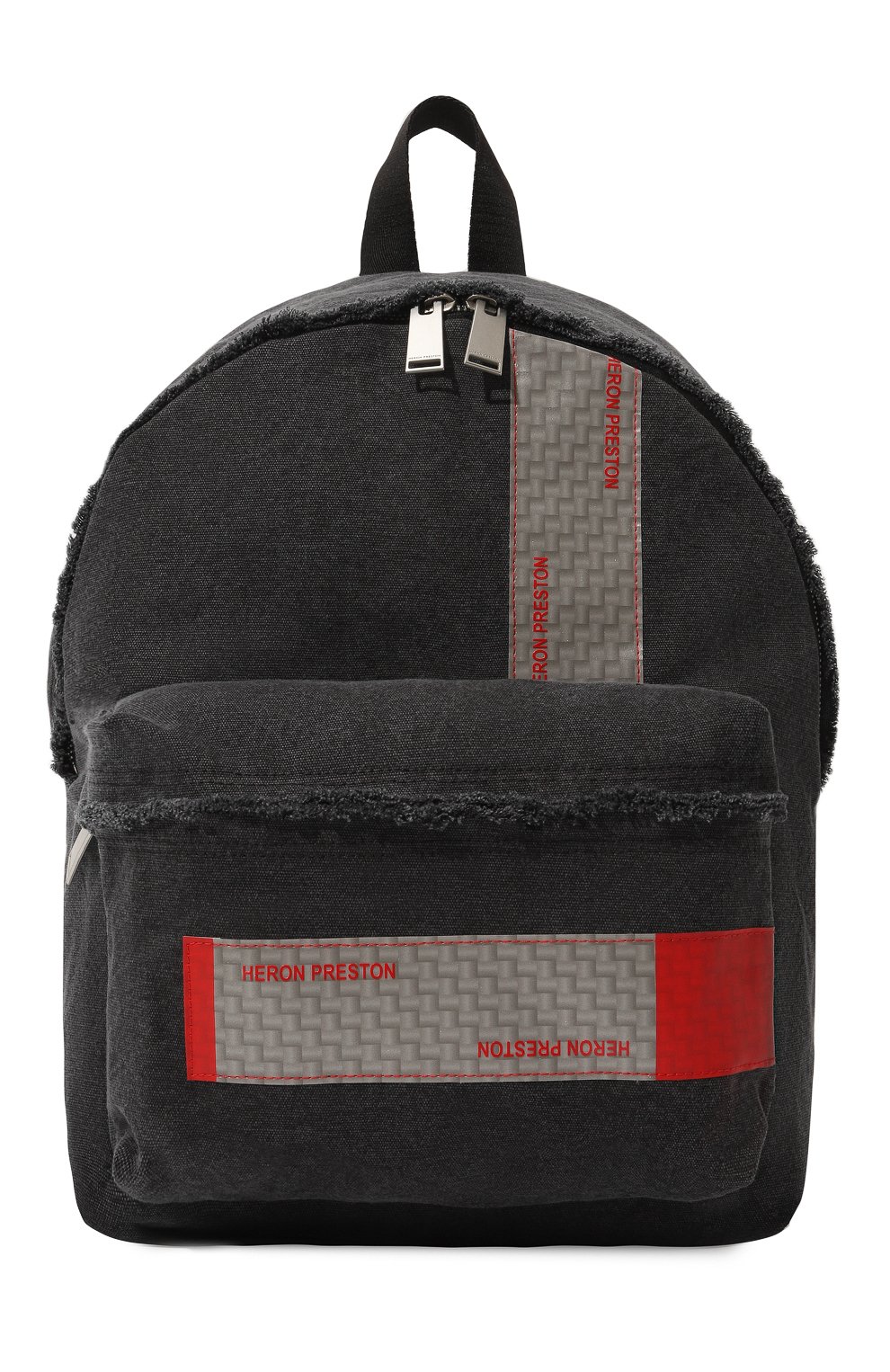 Женский рюкзак HERON PRESTON черного цвета, арт. HWNB011F22FAB0011000 | Фото 1 (Размер: medium; Материал: Текстиль; Стили: Кэжуэл)