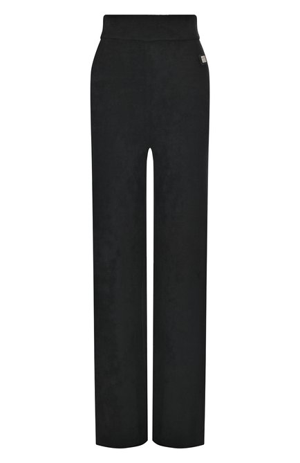Женские брюки HUGO черного цвета, арт. 50500784 | Фото 1 (Материал внешний: Синтетический материал, Вискоза; Драгоценные камни: Проставлено; Материал сплава: Проставлено; Длина (брюки, джинсы): Удлиненные)