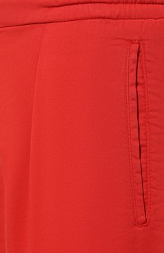 Мужские брюки из хлопка и шерсти MARCO PESCAROLO красного цвета, арт. CHIAIA/ZIP+SFILA/4702 | Фото 5 (Длина (брюки, джинсы): Стандартные; Случай: Повседневный; Материал сплава: Проставлено; Материал внешний: Хлопок; Драгоценные камни: Проставлено; Стили: Кэжуэл)