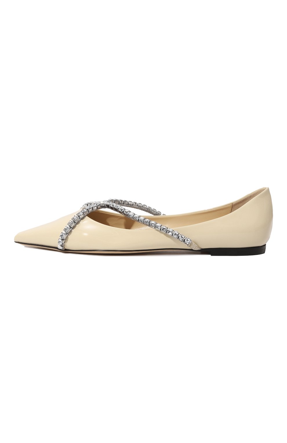 Кожаные балетки Genevi Jimmy Choo GENEVI FLAT/B0B Фото 4