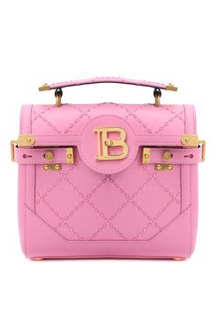 Женская сумка bbuzz 23 BALMAIN розового цвета, арт. UN1S501/LMCR | Фото 1 (Сумки-технические: Сумки через плечо, Сумки top-handle; Материал: Натуральная кожа; Ремень/цепочка: На ремешке; Размер: small)