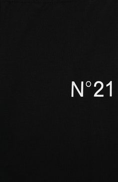 Детские хлопковые брюки N21 черного цвета, арт. N21789/N0193 | Фото 3 (Случай: Повседневный; Материал сплава: Проставлено; Нос: Не проставлено; Материал внешний: Хлопок)