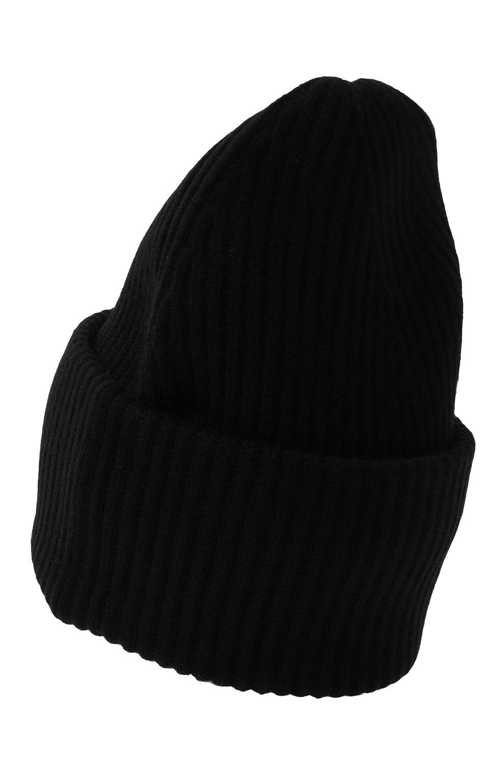 Женская шапка из шерсти и кашемира ADDICTED черного цвета, арт. MK924 | Фото 3 (Материал: Текстиль, Шерсть; Материал сплава: Проставлено; Нос: Не проставлено)