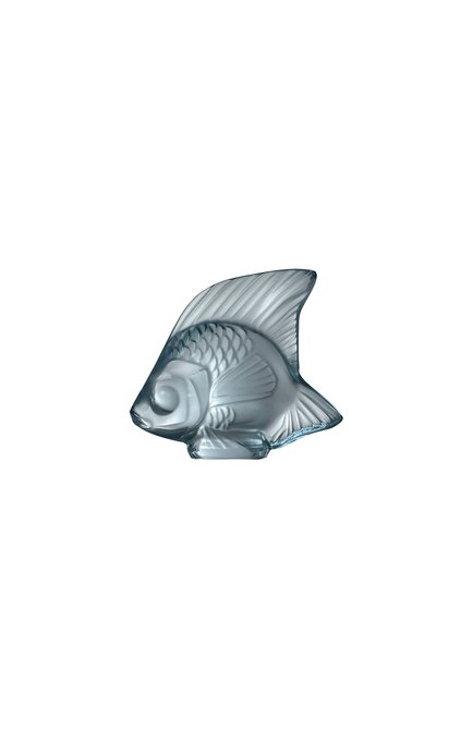 Скульптура fish LALIQUE серого цвета, арт. 10673000 | Фото 1 (Статус проверки: Проверена категория; Интерьер_коллекция: Fish; Ограничения доставки: fragile-2)