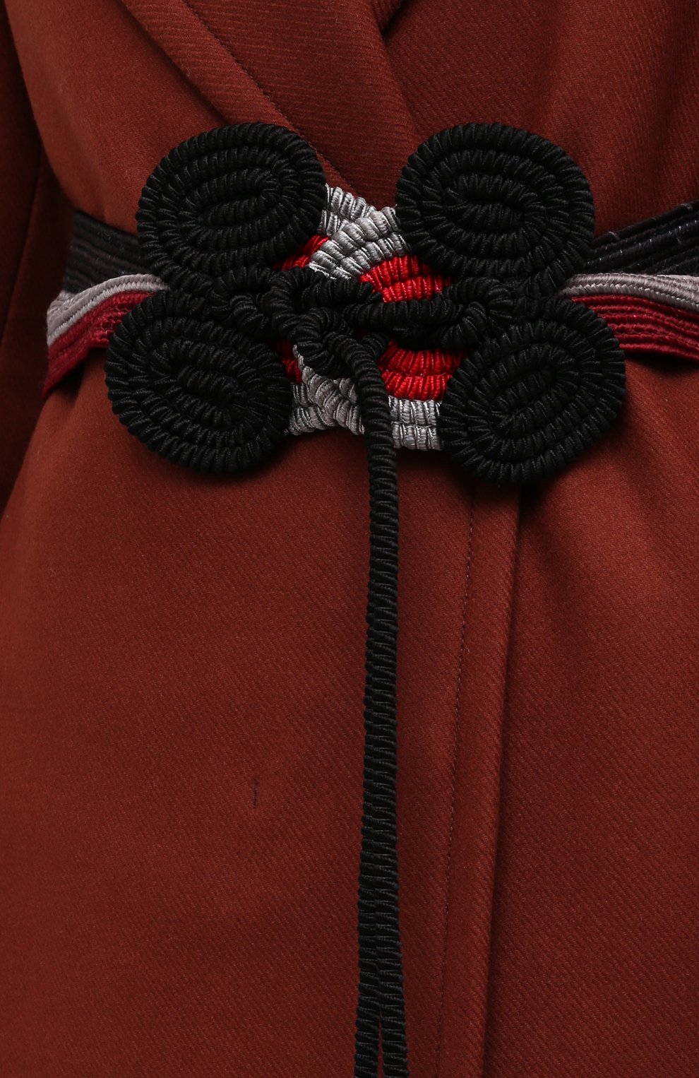 Женский текстильный пояс GIORGIO ARMANI черного цвета, арт. Y1I232/YFZ8Y | Фото 5 (Материал: Текстиль, Вискоза; Кросс-КТ: Широкие)