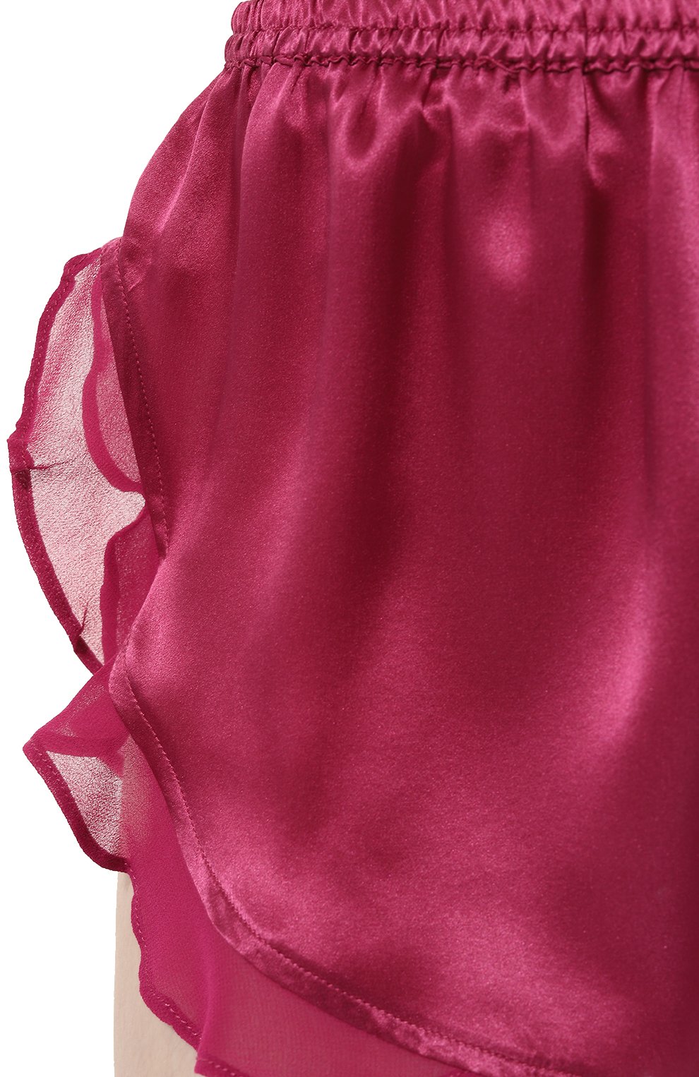 Женские шелковые шорты LOVE STORIES розового цвета, арт. L2343081522 | Фото 5 (Женское Кросс-КТ: Шорты; Материал внешний: Шелк; Материал сплава: Проставлено; Нос: Не проставлено)