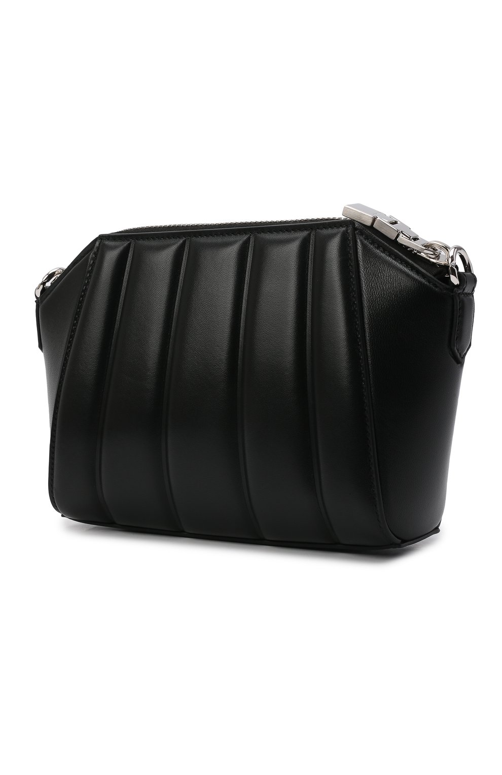 Женская сумка antigona lock xs GIVENCHY черного цвета, арт. BB50KDB16J | Фото 4 (Сумки-технические: Сумки top-handle; Материал: Натуральная кожа; Размер: mini; Ремень/цепочка: На ремешке)