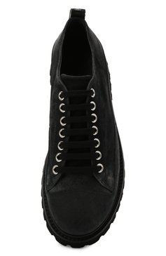 Мужские кожаные ботинки PREMIATA черного цвета, арт. 31914/BLED+N0BAR | Фото 5 (Мужское Кросс-КТ: Ботинки-обувь; Материал внутренний: Натуральная кожа; Материал утеплителя: Без утеплителя; Подошва: Плоская; Материал внешний: Замша)
