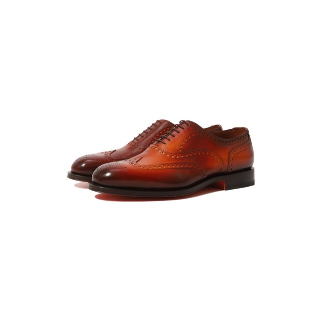 фото Кожаные оксфорды santoni