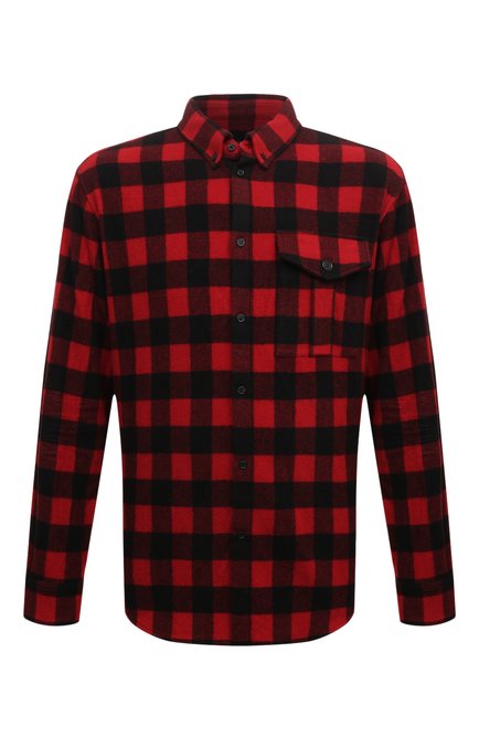 Мужская шерстяная куртка-рубашка DSQUARED2 красного цвета по цене 121000 руб., арт. S71DM0655/S78301 | Фото 1