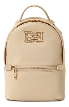 Женский рюкзак BALLY кремвого цвета, арт. WAK00F/NY086 | Фото 1 (Размер: mini; Ремень/цепочка: На ремешке; Материал: Текстиль; Стили: Кэжуэл)