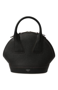 Женская сумка macaron m LANCEL черного цвета, арт. A11732 | Фото 1 (Сумки-технические: Сумки top-handle; Материал: Натуральная кожа; Размер: small)