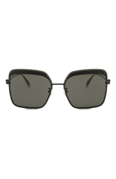 Женские солнцезащитные очки ALEXANDER MCQUEEN черного цвета, арт. AM0222SK-001 | Фото 3 (Тип очков: С/з; Очки форма: Квадратные; Оптика Гендер: оптика-женское)
