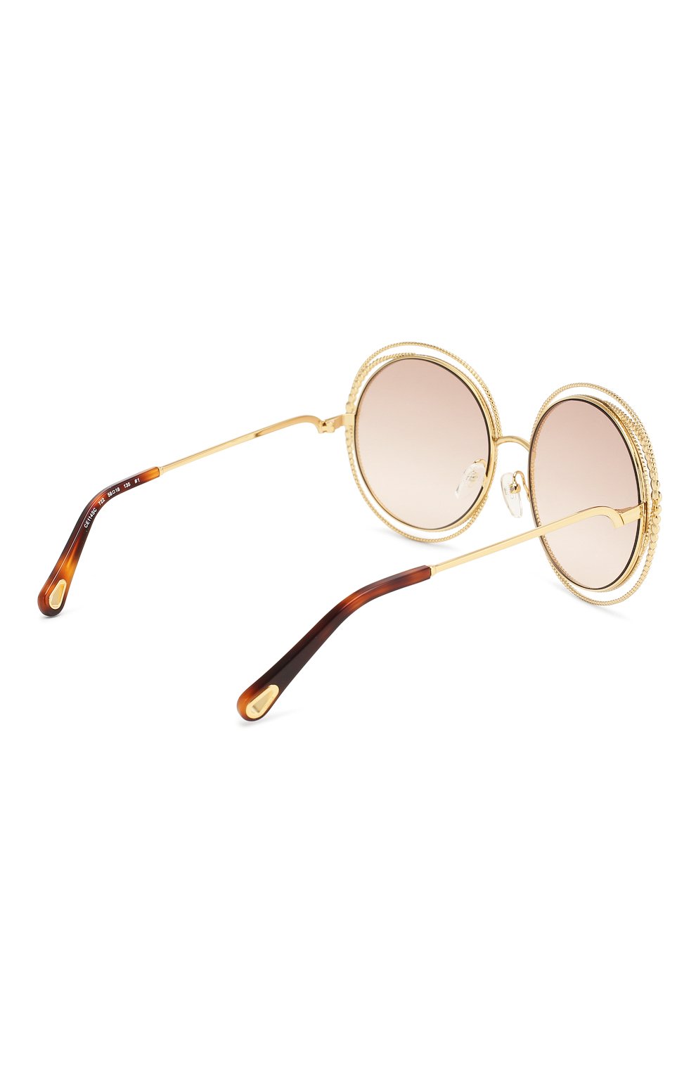 Женские солнцезащитные очки CHLOÉ золотого цвета, арт. 114SC-722 | Фото 4 (Тип очков: С/з; Статус проверки: Проверена категория)
