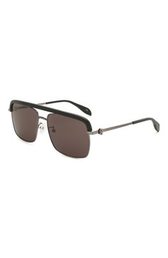 Женские солнцезащитные очки ALEXANDER MCQUEEN черного цвета, арт. AM0258S 002 | Фото 1 (Кросс-КТ: С/з-унисекс; Региональные ограничения белый список (Axapta Mercury): RU; Тип очков: С/з; Оптика Гендер: оптика-унисекс; Очки форма: Прямоугольные, D-форма)