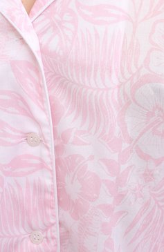 Женская хлопковая пижама DEREK ROSE светло-розового цвета, арт. 2029-LEDB042 | Фото 6 (Рукава: Длинные; Длина Ж (юбки, платья, шорты): Мини; Длина (брюки, джинсы): Стандартные; Длина (для топов): Стандартные; Материал внешний: Хлопок)