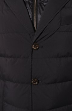 Мужская пуховая куртка MONTECORE темно-синего цвета, арт. F05MUCX504C/243 | Фото 5 (Кросс-КТ: Куртка; Рукава: Длинные; Материал внешний: Синтетический материал; Материал сплава: Проставлено; Мужское Кросс-КТ: Куртка-пуховая; Материал подклада: Синтетический материал; Драгоценные камни: Проставлено; Длина (верхняя одежда): Короткие; Материал утеплителя: Пух и перо; Стили: Кэжуэл)
