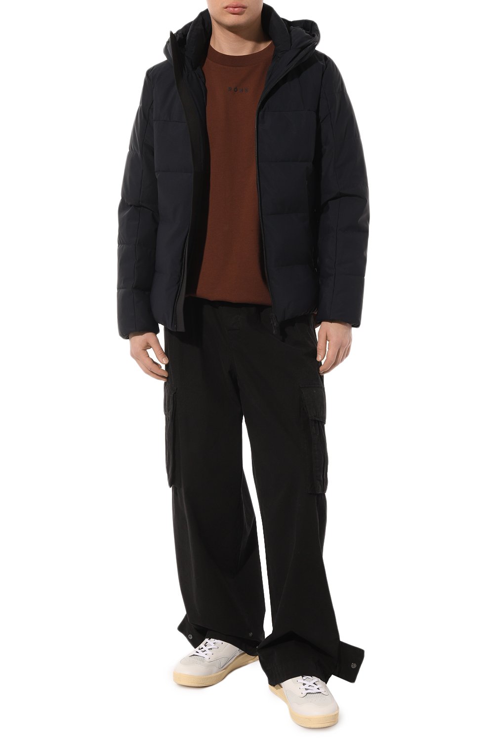 Мужская утепленная куртка FRADI темно-синего цвета, арт. B0YCE/TN5442 | Фото 2 (Кросс-КТ: Куртка; Рукава: Длинные; Материал внешний: Синтетический материал; Мужское Кросс-КТ: утепленные куртки; Материал сплава: Проставлено; Материал подклада: Синтетический материал; Драгоценные камни: Проставлено; Длина (верхняя одежда): Короткие; Стили: Кэжуэл)