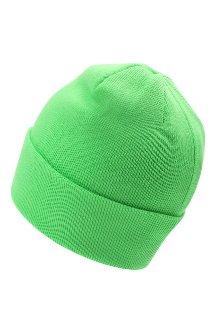 Детского шерстяная шапка IL TRENINO салатового цвета, арт. 21 4059/2L | Фото 2 (Материал: Шерсть, Текстиль)