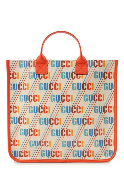 Детская хлопковая сумка GUCCI разноцветного цвета, арт. 550763/21ZA0 | Фото 1 (Материал: Текстиль)