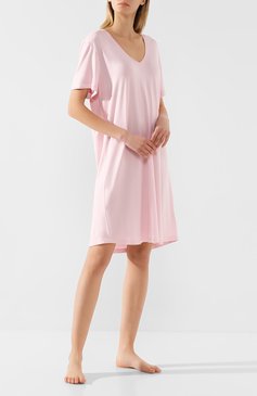 Женская сорочка DEREK ROSE розового цвета, арт. 1207-LARA001 | Фото 2 (Материал внешний: Синтетический материал; Статус проверки: Проверена категория)
