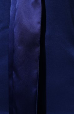 Женский топ GIORGIO ARMANI синего цвета, арт. 6LAM73/AJLZZ | Фото 5 (Рукава: Короткие; Материал внешний: Синтетический материал; Длина (для топов): Стандартные; Материал подклада: Синтетический материал; Стили: Романтичный)