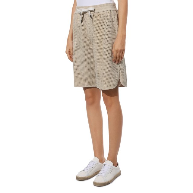 фото Замшевые шорты brunello cucinelli