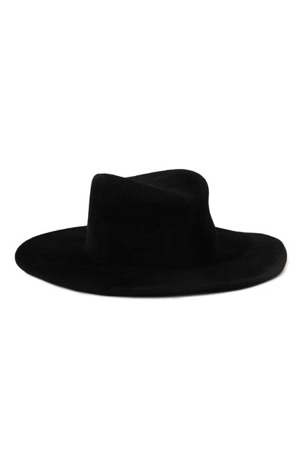 Женская шляпа FETISH черного цвета, арт. blaF23n | Фото 1 (Материал сплава: Проставлено; Нос: Не проставлено)