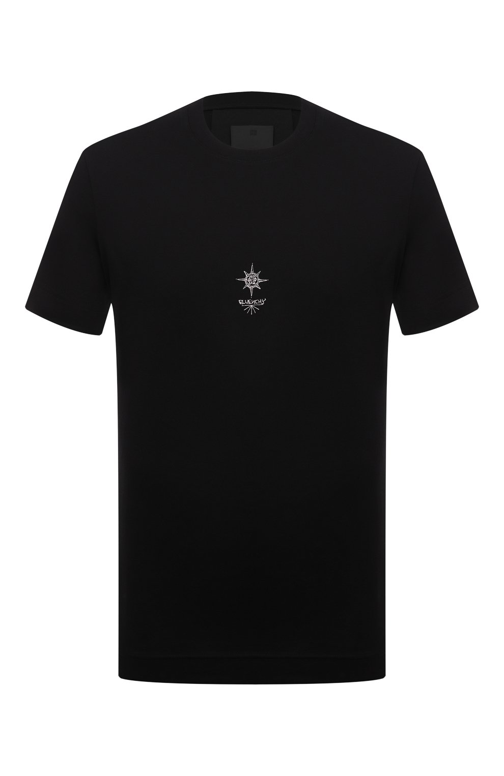 Мужская хлопковая футболка GIVENCHY черного цвета, арт. BM713H3Y6B | Фото 1 (Рукава: Короткие; Стили: Панк; Длина (для топов): Стандартные; Принт: С принтом; Материал внешний: Хлопок)