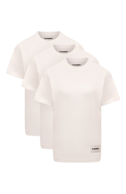 Женская комплект из трех футболок JIL SANDER белого цвета по цене 0 руб., арт. J40GC0001/J45048 | Фото 1