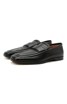 Мужские кожаные лоферы BOTTEGA VENETA черного цвета, арт. 651350/V0G80 | Фото 1 (Мужское Кросс-КТ: Лоферы-обувь; Материал внутренний: Натуральная кожа; Региональные ограничения белый список (Axapta Mercury): RU; Материал сплава: Проставлено; Нос: Не проставлено; Стили: Кэжуэл)
