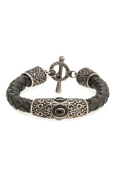 Мужской браслет взгляд с востока GL JEWELRY серебряного цвета, арт. M410009-S97B-414 | Фото 1 (Материал: Натуральная кожа; Региональные ограничения белый список (Axapta Mercury): RU)