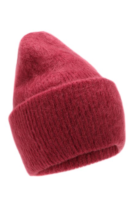 Женская шапка TAK.ORI бордового цвета, арт. HTK50027WM050AW19 | Фото 1 (Материал: Шерсть, Текстиль, Синтетический материал; Статус проверки: Проверена категория)