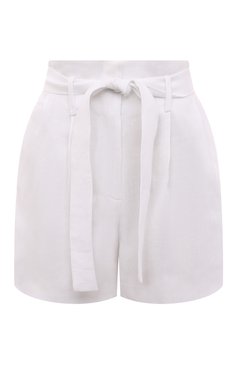 Женские льняные шорты ELEVENTY белого цвета, арт. G80BERG03 TES0G130 | Фото 1 (Женское Кросс-КТ: Шорты-одежда; Материал внешний: Лен; Стили: Кэжуэл)