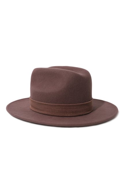 Женская шляпа west COCOSHNICK HEADDRESS коричневого цвета, арт. westbasic | Фото 1 (Материал: Шерсть, Текстиль)