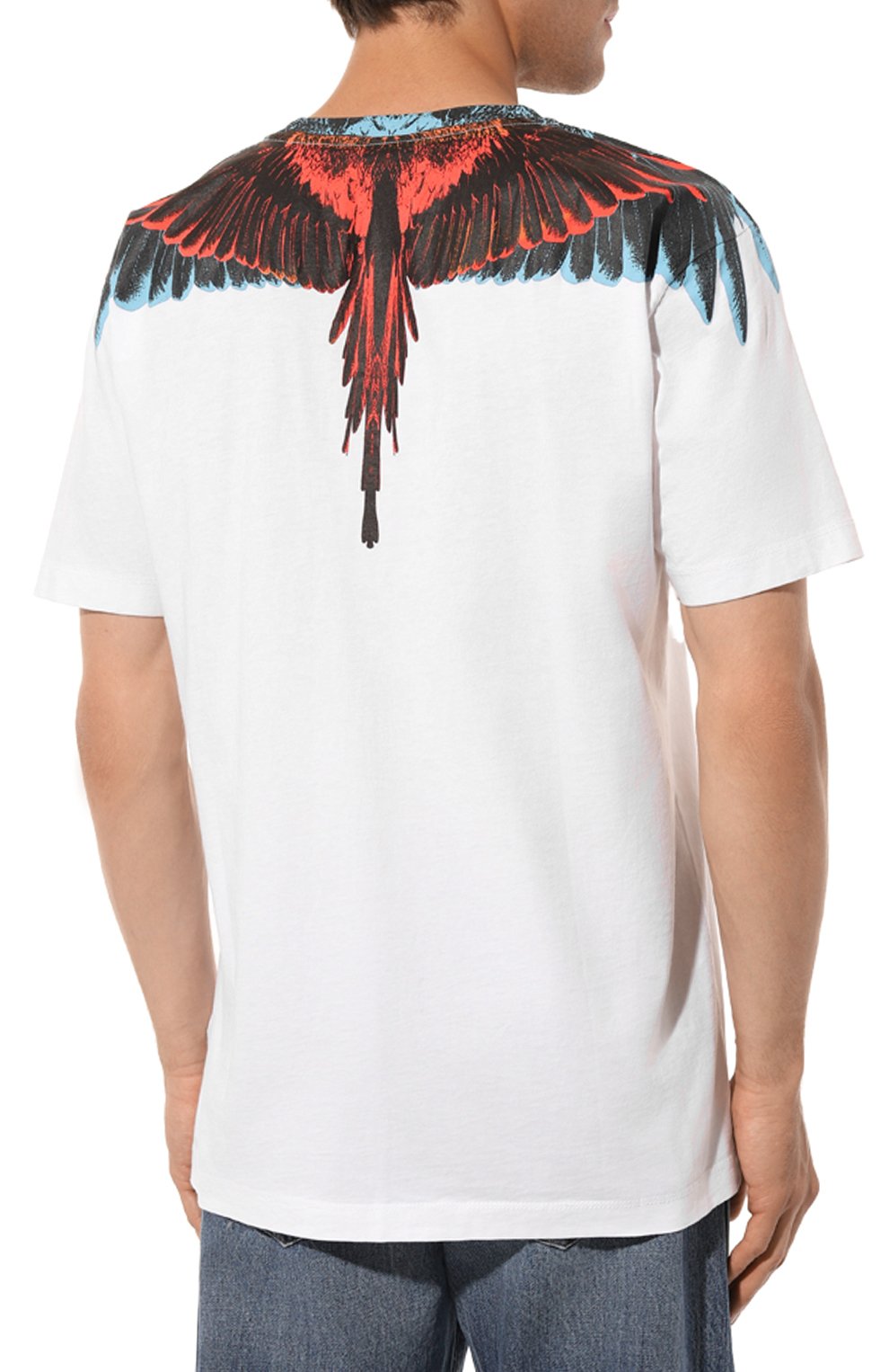 Хлопковая футболка Marcelo Burlon  CMAA018S23JER0010125 Фото 4