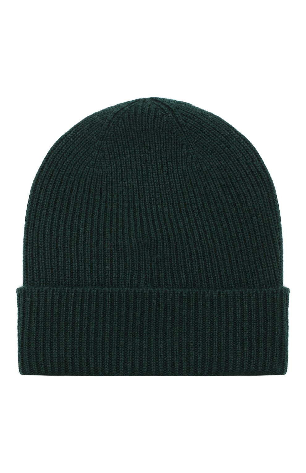 Мужская шерстяная шапка с логотипом бренда MONCLER темно-зеленого цвета, арт. D2-091-00217-00-04957 | Фото 2 (Материал: Текстиль, Шерсть; Кросс-КТ: Трикотаж)