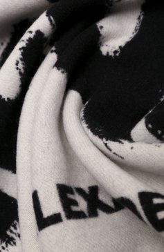 Женская шерстяная шаль ALEXANDER MCQUEEN белого цвета, арт. 706273 3200Q | Фото 5 (Материал: Текстиль, Шерсть)