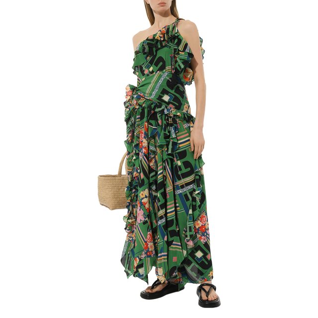 фото Шелковое платье gucci