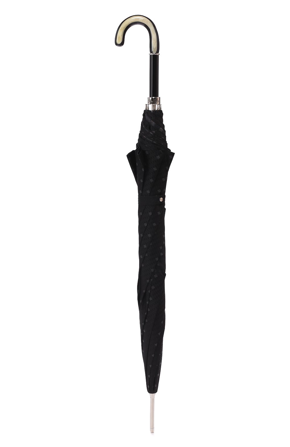 Мужской зонт-трость PASOTTI OMBRELLI черного цвета, арт. 478/RAS0 6279/1/N60 | Фото 4 (Материал: Текстиль, Синтети ческий материал, Металл)