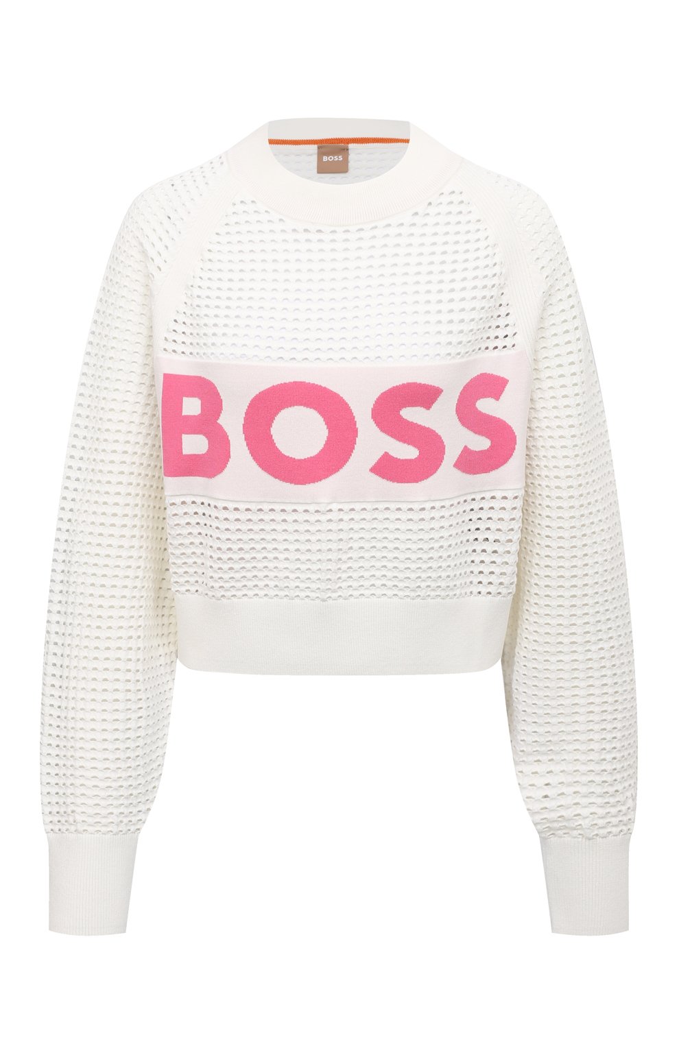 Пуловер из вискозы BOSS 50494137, цвет белый, размер 48